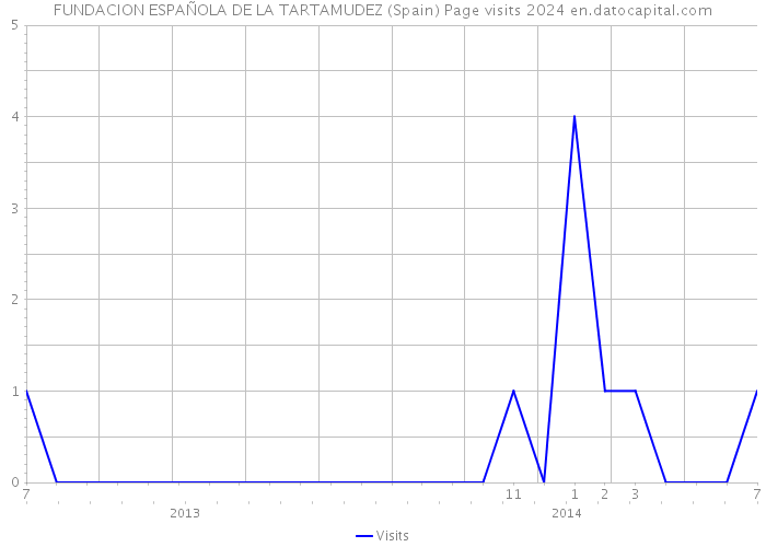 FUNDACION ESPAÑOLA DE LA TARTAMUDEZ (Spain) Page visits 2024 