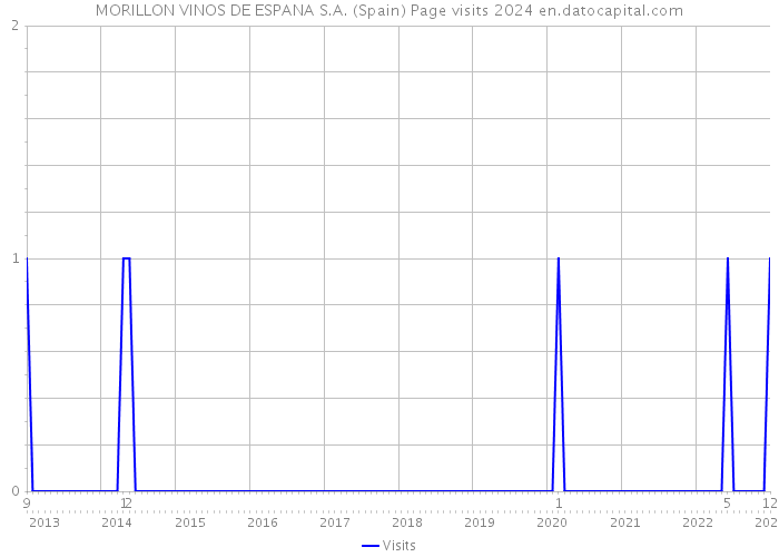 MORILLON VINOS DE ESPANA S.A. (Spain) Page visits 2024 
