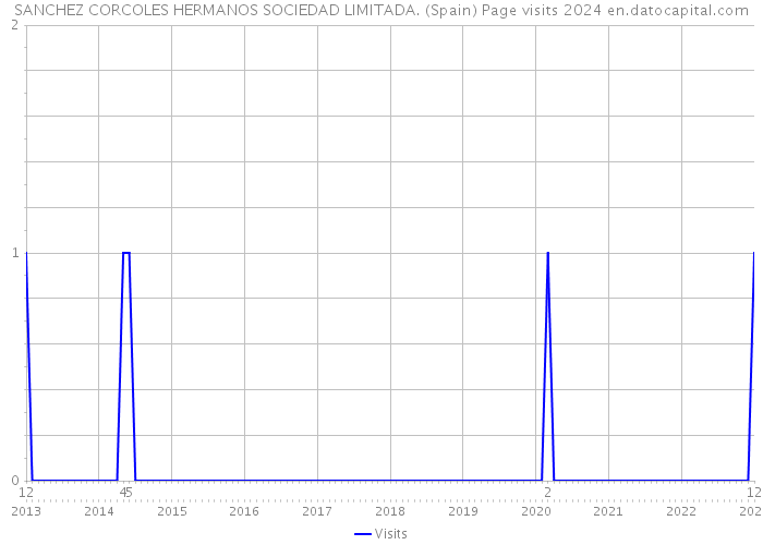 SANCHEZ CORCOLES HERMANOS SOCIEDAD LIMITADA. (Spain) Page visits 2024 