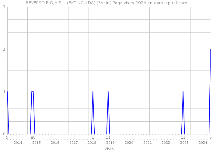 REVERSO RIOJA S.L. (EXTINGUIDA) (Spain) Page visits 2024 