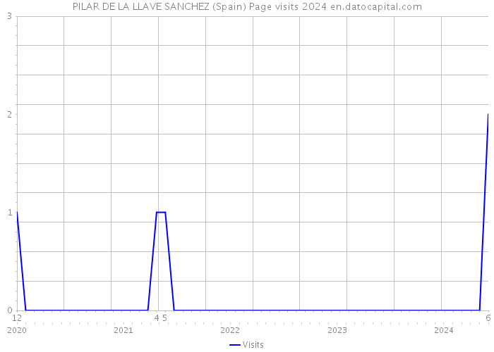 PILAR DE LA LLAVE SANCHEZ (Spain) Page visits 2024 