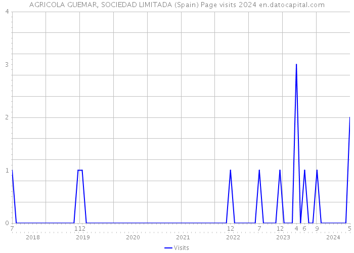 AGRICOLA GUEMAR, SOCIEDAD LIMITADA (Spain) Page visits 2024 