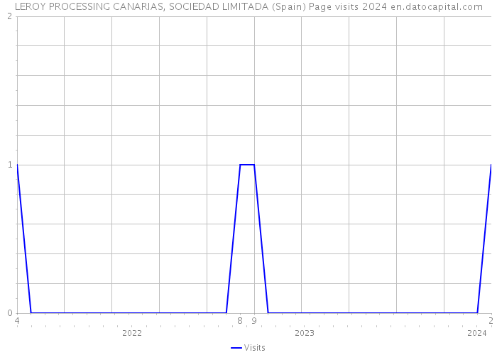 LEROY PROCESSING CANARIAS, SOCIEDAD LIMITADA (Spain) Page visits 2024 