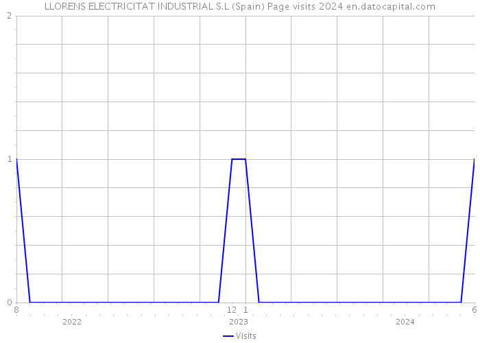 LLORENS ELECTRICITAT INDUSTRIAL S.L (Spain) Page visits 2024 