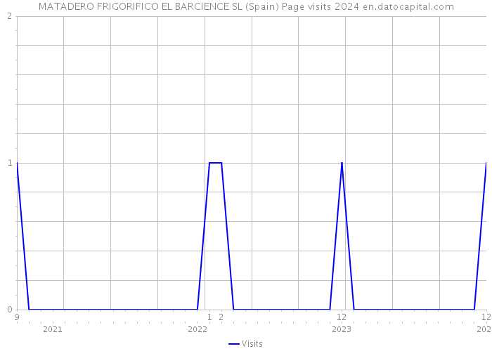 MATADERO FRIGORIFICO EL BARCIENCE SL (Spain) Page visits 2024 