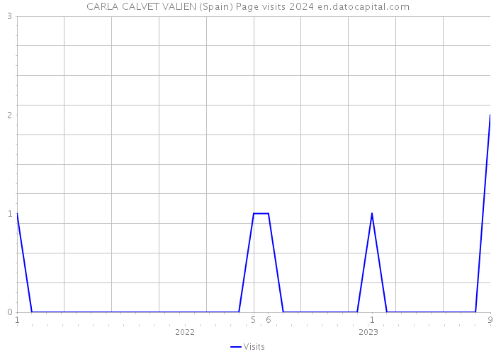 CARLA CALVET VALIEN (Spain) Page visits 2024 