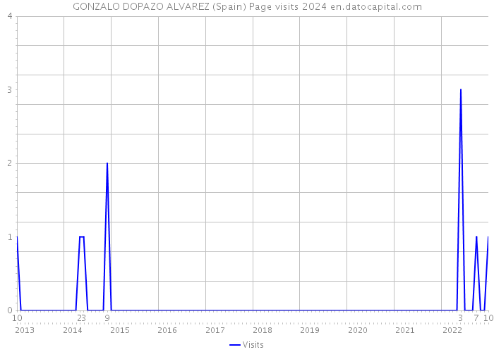 GONZALO DOPAZO ALVAREZ (Spain) Page visits 2024 