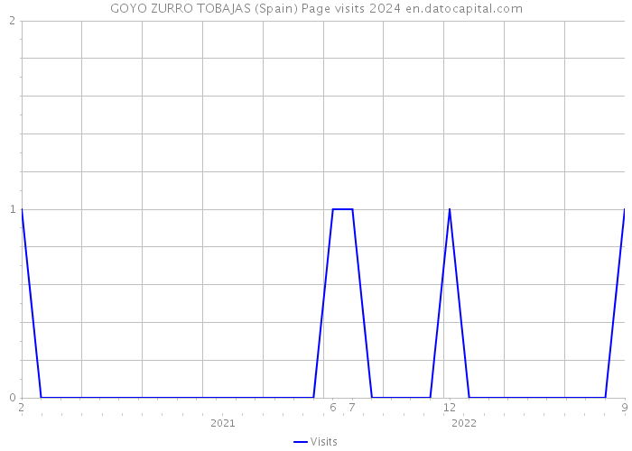 GOYO ZURRO TOBAJAS (Spain) Page visits 2024 