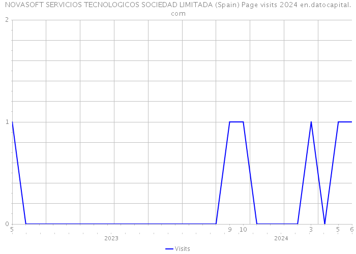 NOVASOFT SERVICIOS TECNOLOGICOS SOCIEDAD LIMITADA (Spain) Page visits 2024 