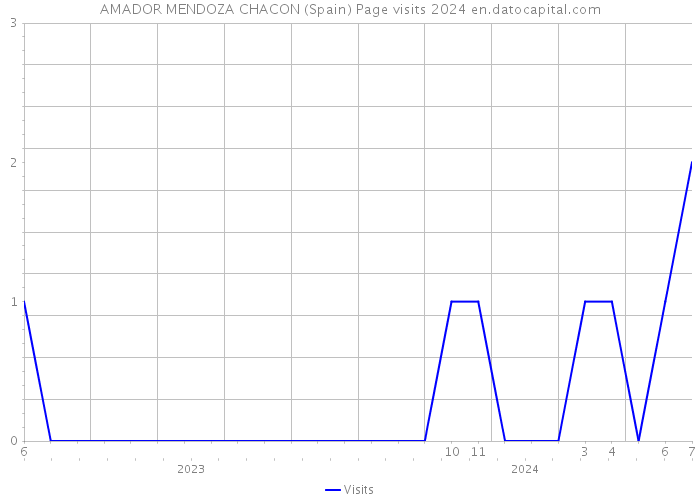 AMADOR MENDOZA CHACON (Spain) Page visits 2024 