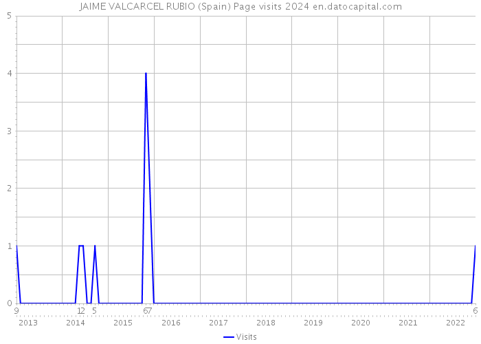 JAIME VALCARCEL RUBIO (Spain) Page visits 2024 