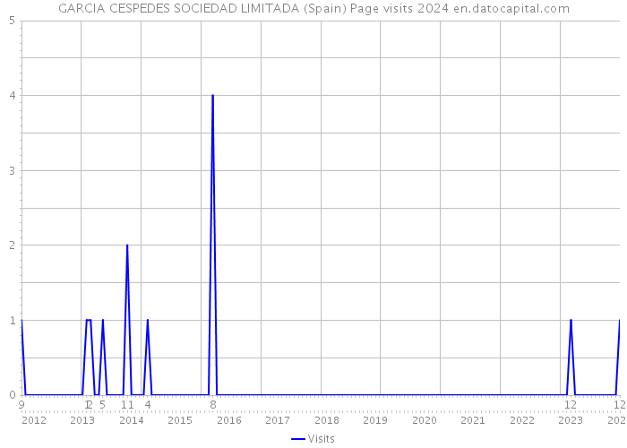 GARCIA CESPEDES SOCIEDAD LIMITADA (Spain) Page visits 2024 
