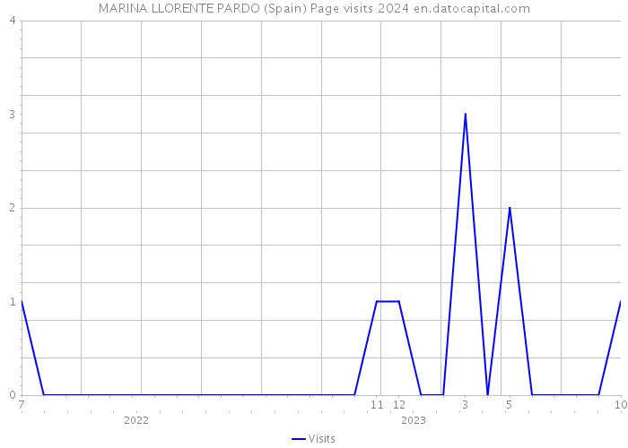 MARINA LLORENTE PARDO (Spain) Page visits 2024 
