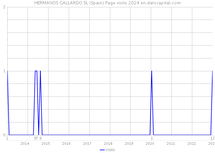 HERMANOS GALLARDO SL (Spain) Page visits 2024 