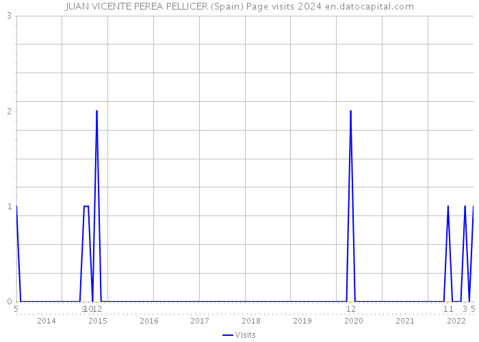 JUAN VICENTE PEREA PELLICER (Spain) Page visits 2024 