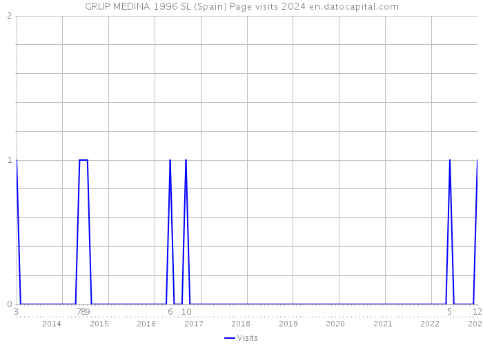 GRUP MEDINA 1996 SL (Spain) Page visits 2024 