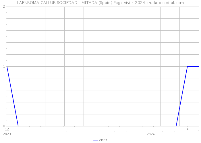 LAENROMA GALLUR SOCIEDAD LIMITADA (Spain) Page visits 2024 