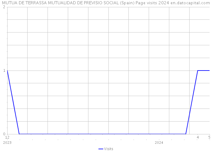 MUTUA DE TERRASSA MUTUALIDAD DE PREVISIO SOCIAL (Spain) Page visits 2024 