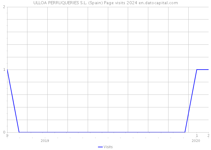 ULLOA PERRUQUERIES S.L. (Spain) Page visits 2024 