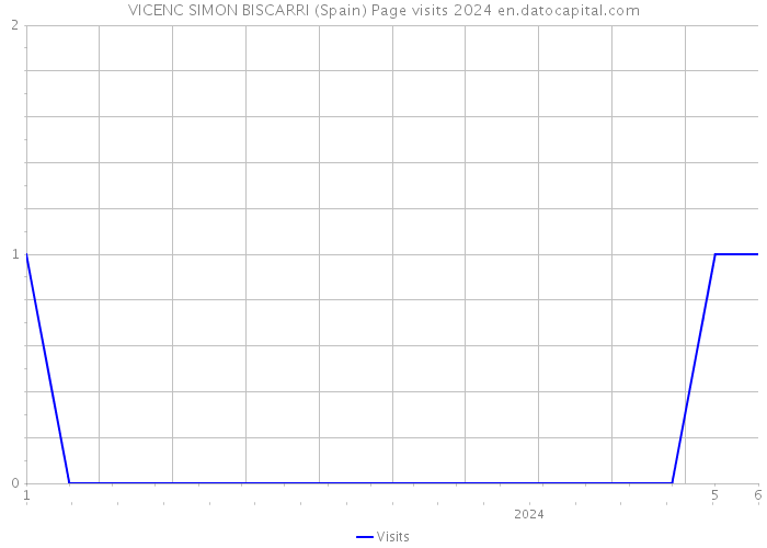 VICENC SIMON BISCARRI (Spain) Page visits 2024 