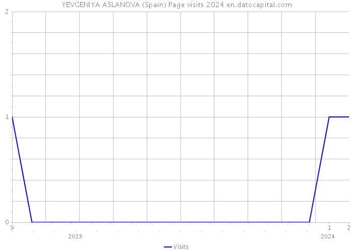 YEVGENIYA ASLANOVA (Spain) Page visits 2024 