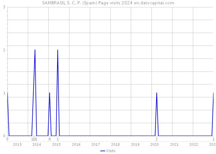 SAMBRASIL S. C. P. (Spain) Page visits 2024 