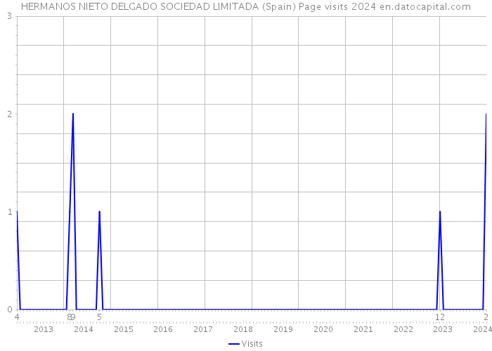 HERMANOS NIETO DELGADO SOCIEDAD LIMITADA (Spain) Page visits 2024 