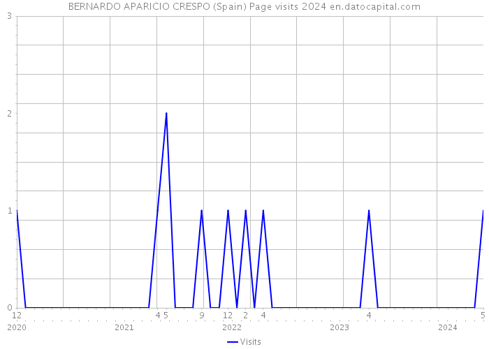 BERNARDO APARICIO CRESPO (Spain) Page visits 2024 