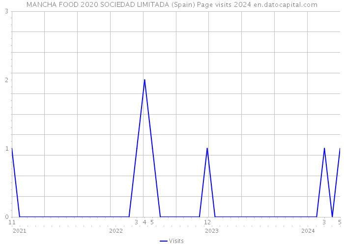 MANCHA FOOD 2020 SOCIEDAD LIMITADA (Spain) Page visits 2024 