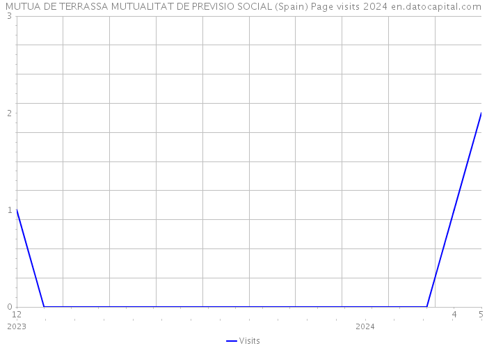 MUTUA DE TERRASSA MUTUALITAT DE PREVISIO SOCIAL (Spain) Page visits 2024 