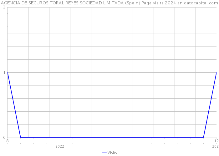 AGENCIA DE SEGUROS TORAL REYES SOCIEDAD LIMITADA (Spain) Page visits 2024 