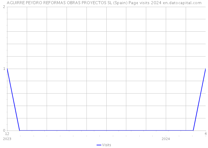 AGUIRRE PEYDRO REFORMAS OBRAS PROYECTOS SL (Spain) Page visits 2024 