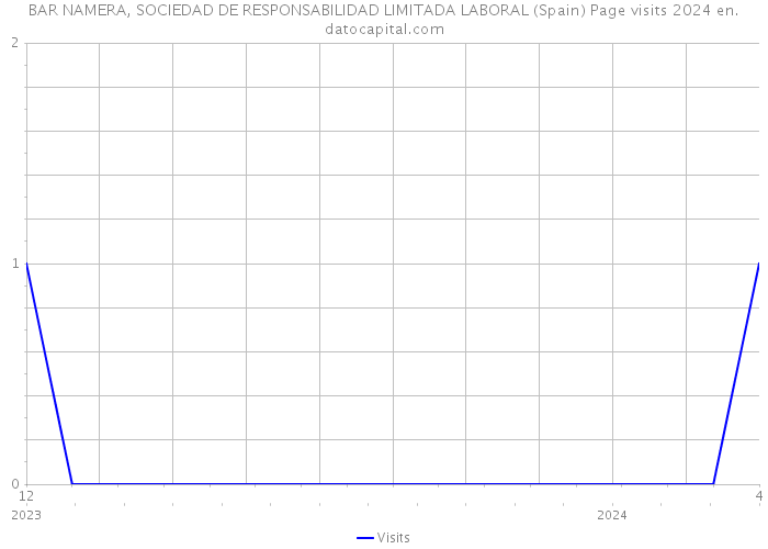 BAR NAMERA, SOCIEDAD DE RESPONSABILIDAD LIMITADA LABORAL (Spain) Page visits 2024 