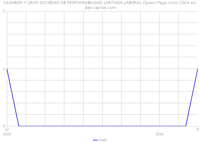 CASABON Y GROS SOCIEDAD DE RESPONSABILIDAD LIMITADA LABORAL (Spain) Page visits 2024 