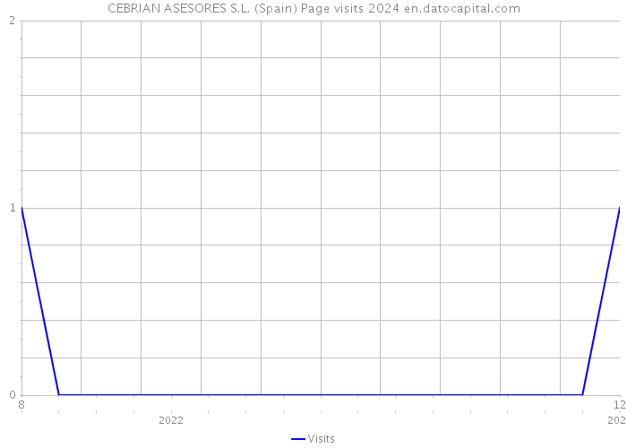 CEBRIAN ASESORES S.L. (Spain) Page visits 2024 