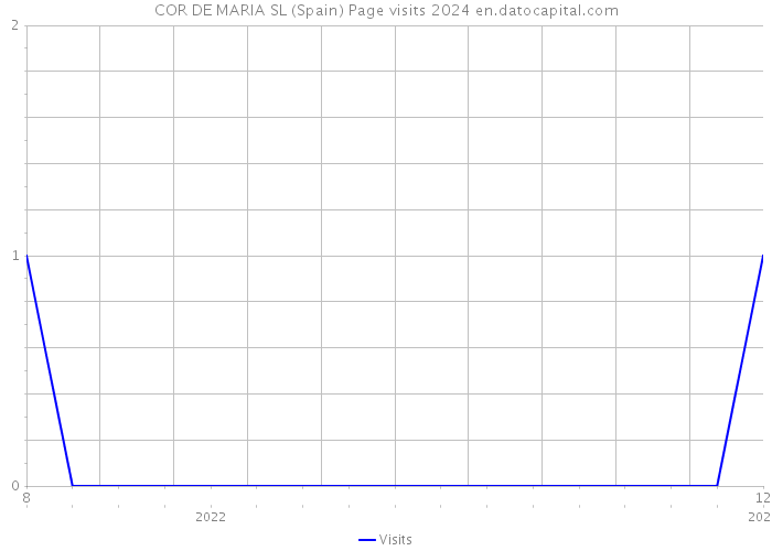 COR DE MARIA SL (Spain) Page visits 2024 