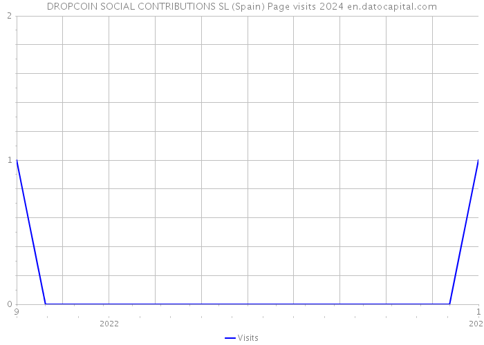DROPCOIN SOCIAL CONTRIBUTIONS SL (Spain) Page visits 2024 