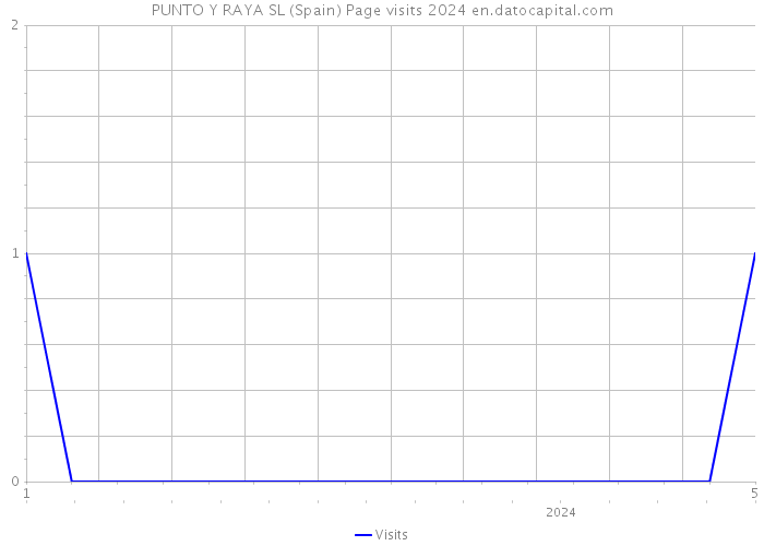 PUNTO Y RAYA SL (Spain) Page visits 2024 