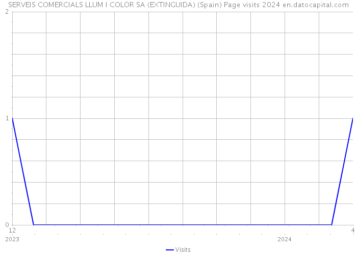 SERVEIS COMERCIALS LLUM I COLOR SA (EXTINGUIDA) (Spain) Page visits 2024 