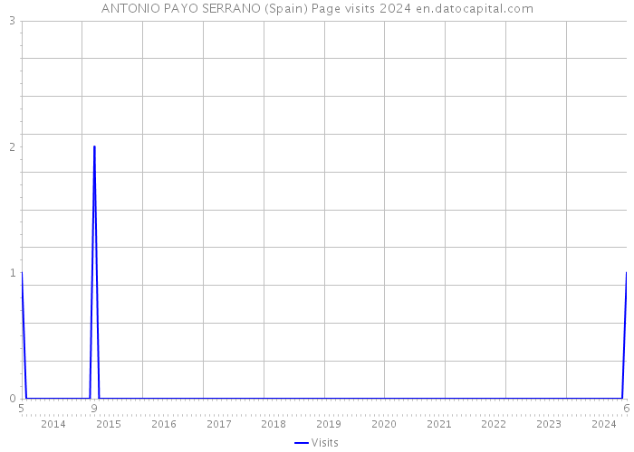 ANTONIO PAYO SERRANO (Spain) Page visits 2024 