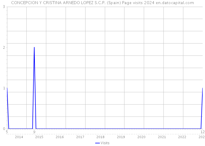 CONCEPCION Y CRISTINA ARNEDO LOPEZ S.C.P. (Spain) Page visits 2024 