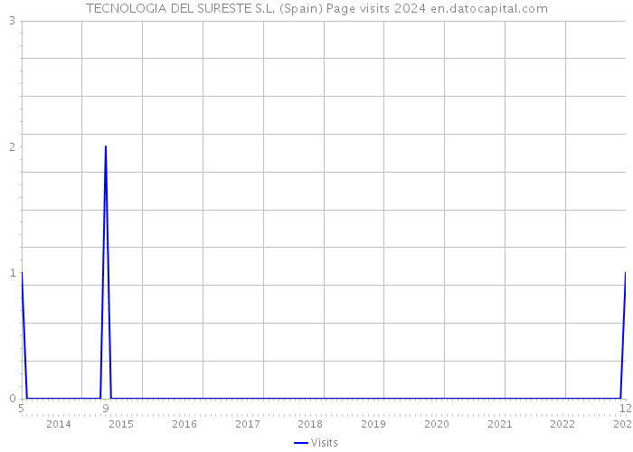 TECNOLOGIA DEL SURESTE S.L. (Spain) Page visits 2024 