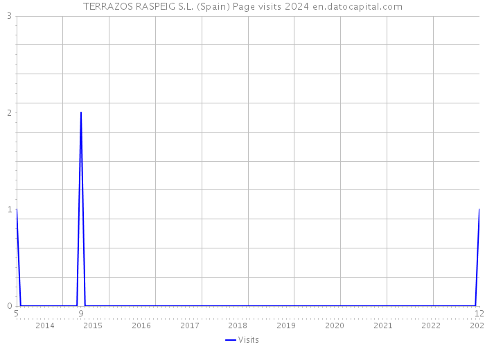 TERRAZOS RASPEIG S.L. (Spain) Page visits 2024 