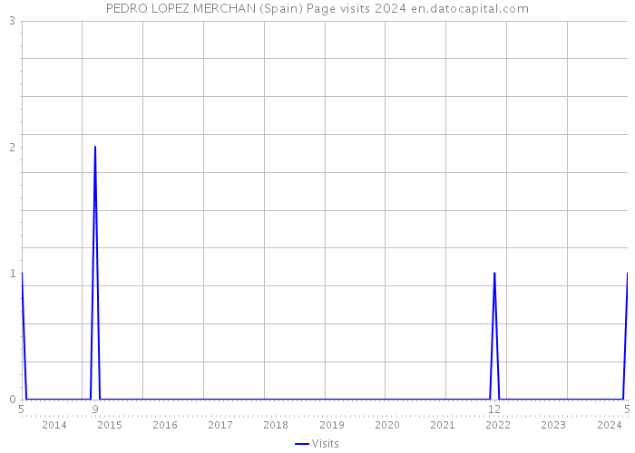 PEDRO LOPEZ MERCHAN (Spain) Page visits 2024 