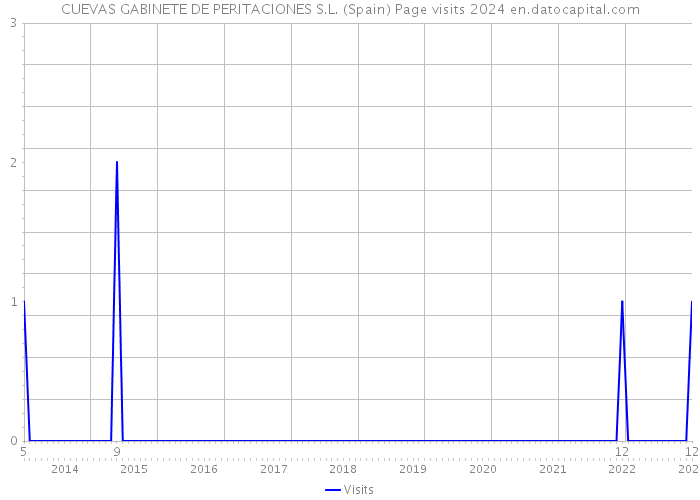 CUEVAS GABINETE DE PERITACIONES S.L. (Spain) Page visits 2024 