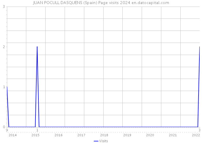 JUAN POCULL DASQUENS (Spain) Page visits 2024 