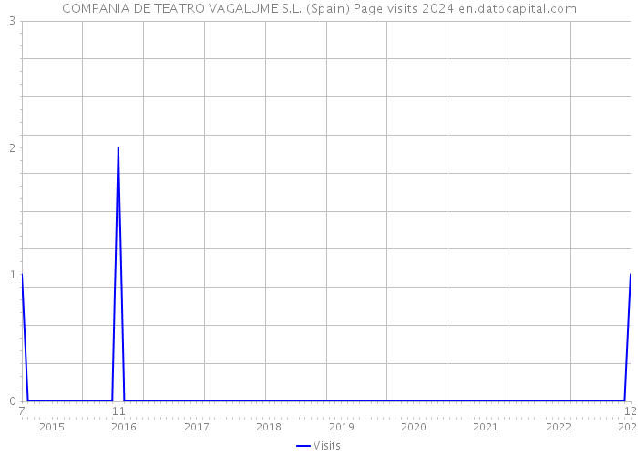 COMPANIA DE TEATRO VAGALUME S.L. (Spain) Page visits 2024 