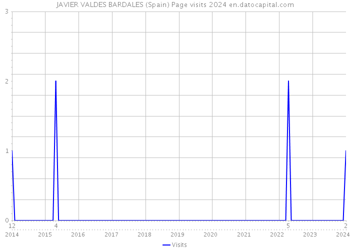 JAVIER VALDES BARDALES (Spain) Page visits 2024 