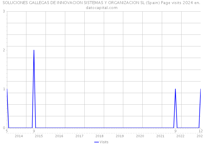 SOLUCIONES GALLEGAS DE INNOVACION SISTEMAS Y ORGANIZACION SL (Spain) Page visits 2024 