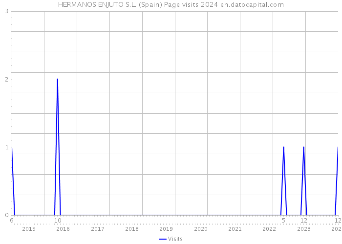 HERMANOS ENJUTO S.L. (Spain) Page visits 2024 